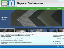 Tablet Screenshot of beyondmaterials.com